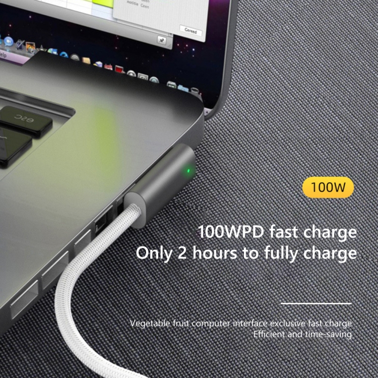 100W 5 Pin MagSafe 1 (L-shaped) to USB-C / Type-C PD Charging Cable, Cable Length: 1.8m - 图片 12