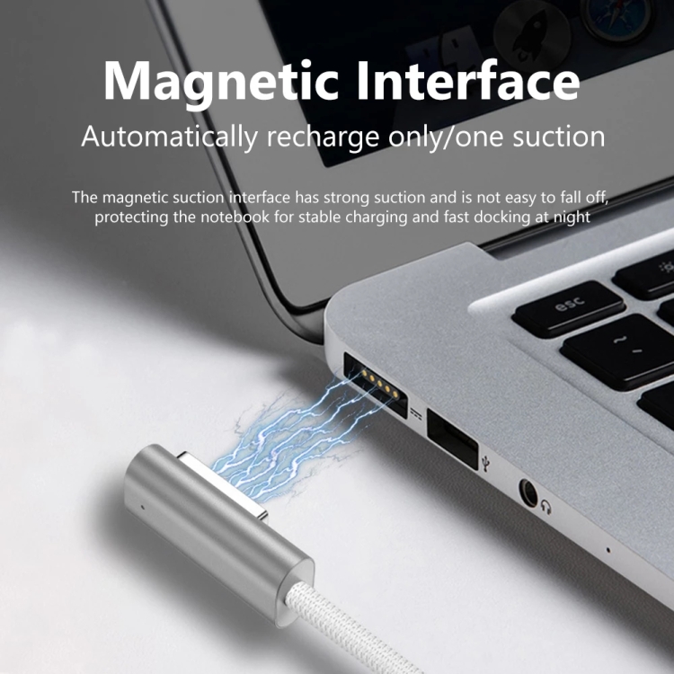 100W 5 Pin MagSafe 1 (L-shaped) to USB-C / Type-C PD Charging Cable, Cable Length: 1.8m - 图片 9