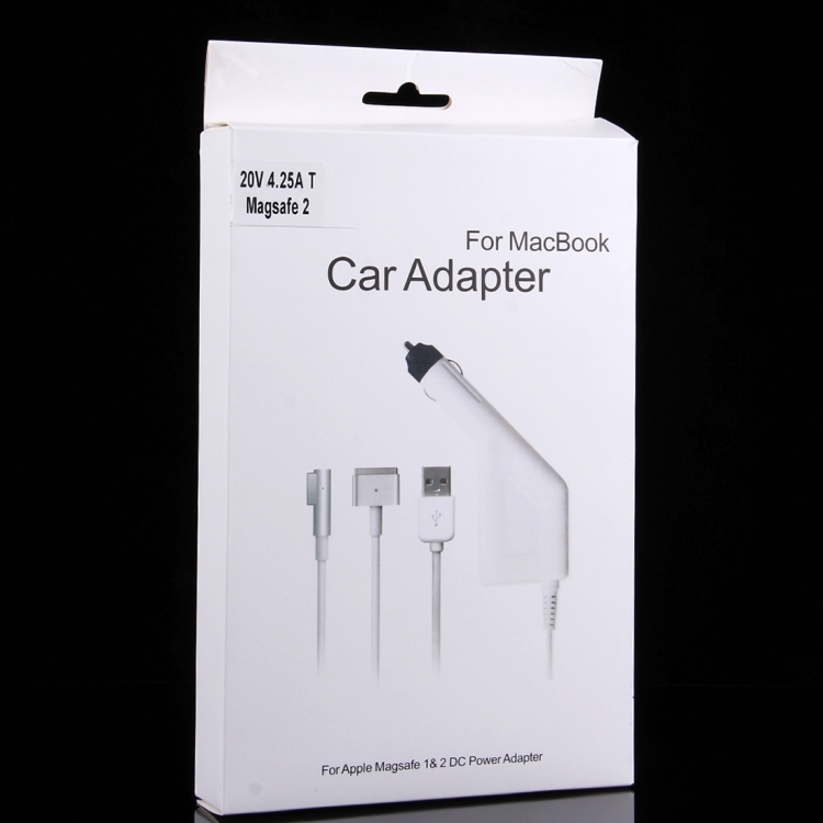 85W 20V 4.25A 5 Pin T Style MagSafe 2 Car Charger with 1 USB Port for Apple Macbook A1398 / A1424 / MC975 / MC976 / ME664 / ME665, Length: 1.7m - 图片 5
