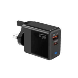 GaN PD 45W + QC3.0 USB Fully Compatible Protocol Charger for MacBook，UK Plug