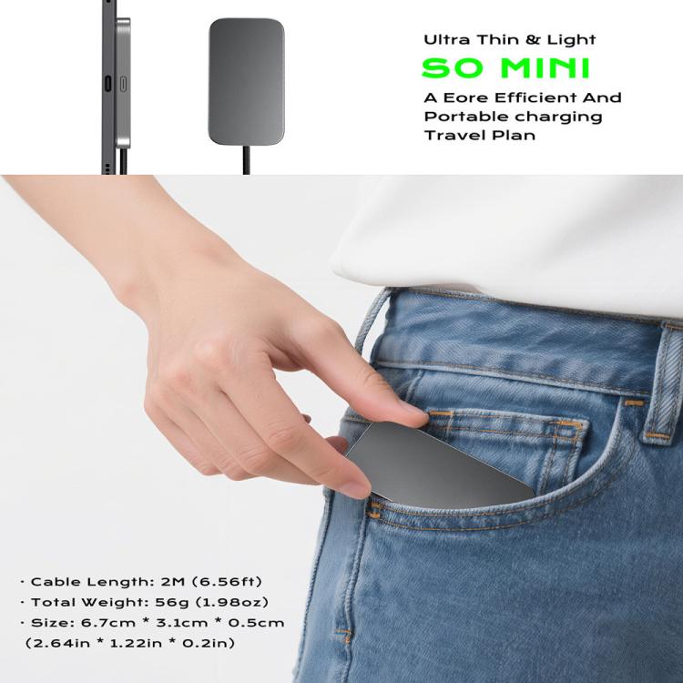 For iPad Air 11 / Air 10.9 Fast Charging Smart PIN Magnetic Charger Wireless Charging Pad with Type-C Cable - 图片 8