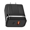 EDA001406701A_1.jpg RSY USB + USB-C / Type-C Dual Ports Fast Charging Travel Charger,, US Plug, EU Plug