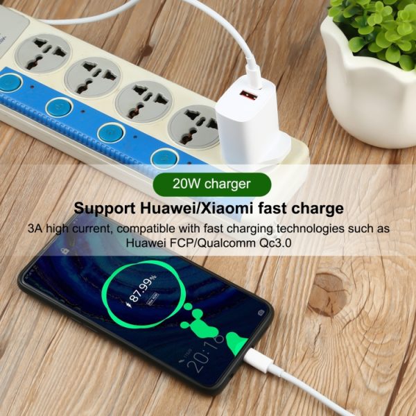 20W USB-C / Type-C + USB Ports Charger with 100W Type-C to Type-C Fast Charging Cable, 1m Type-C to Type-C, UK Plug, 1m Type-C to Type-C, US Plug, 1m Type-C to Type-C, EU Plug, 2m Type-C to Type-C, UK Plug, 2m Type-C to Type-C, US Plug...