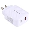 EDA001642801-1.jpg LZ-822A+C PD 20W USB-C / Type-C + QC 3.0 USB Fast Travel Charger,, US Plug, EU Plug
