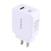 EDA001642801_1.jpg LZ-822A+C PD 20W USB-C / Type-C + QC 3.0 USB Fast Travel Charger,, US Plug, EU Plug