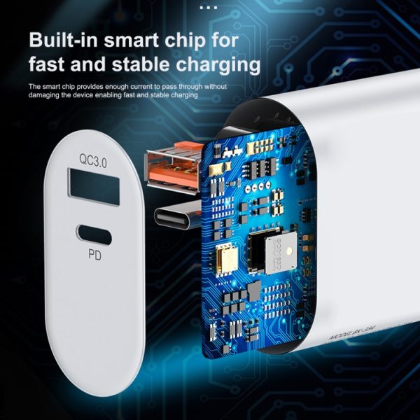 EDA001642801_B2.jpg LZ-822A+C PD 20W USB-C / Type-C + QC 3.0 USB Fast Travel Charger,, US Plug, EU Plug