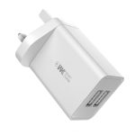WK WP-U56 2A Dual USB Fast Charging Travel Charger Power Adapter,, UK Plug, EU Plug