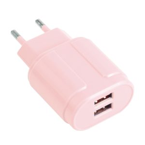 13-22 2.1A Dual USB Macarons Travel Charger,, EU Plug, US Plug