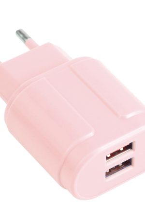 13-22 2.1A Dual USB Macarons Travel Charger,, EU Plug, US Plug