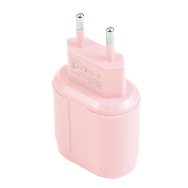 13-22 2.1A Dual USB Macarons Travel Charger,, EU Plug, US Plug 3 13-22 2.1A Dual USB Macarons Travel Charger,, EU Plug, US Plug - Image 3