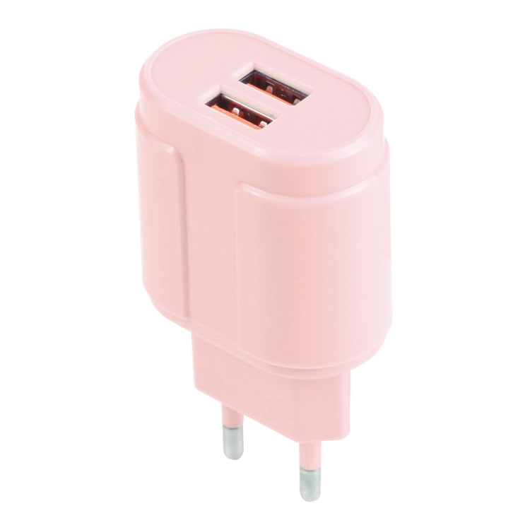 13-22 2.1A Dual USB Macarons Travel Charger,, EU Plug, US Plug 4 13-22 2.1A Dual USB Macarons Travel Charger,, EU Plug, US Plug - Image 4
