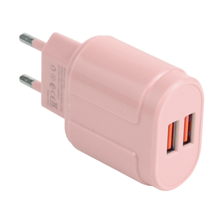 13-22 2.1A Dual USB Macarons Travel Charger,, EU Plug, US Plug 5 13-22 2.1A Dual USB Macarons Travel Charger,, EU Plug, US Plug - Image 5