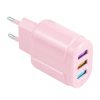 EDA001795901A_4.jpg 13-222 QC3.0 USB + 2.1A Dual USB Ports Macarons Travel Charger,, EU Plug, US Plug