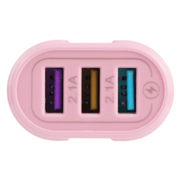 EDA001795901A_5.jpg 13-222 QC3.0 USB + 2.1A Dual USB Ports Macarons Travel Charger,, EU Plug, US Plug