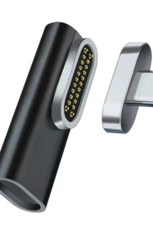 100W USB-C / Type-C Female to 20 Pin Magnetic USB-C / Type-C Male Elbow Adapter