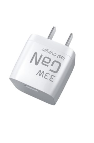 WK WP-U133 GaN 33W Cube Sugar Gallium Nitride Charger with USB to USB-C / Type-C Data Cable, CN Plug