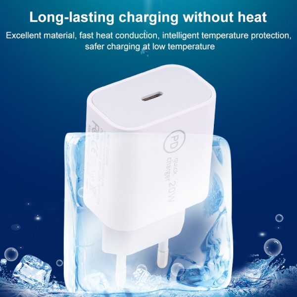 EDA002316401A_4.jpg SDC-20W PD USB-C / Type-C Travel Charger + 1m 12W USB-C / Type-C to 8 Pin Data Cable Set,, EU Plug, US Plug