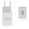 EDA002587401A_1.jpg IVON AD-33 2 in 1 2.1A Single USB Port Travel Charger + 1m USB to USB-C / Type-C Data Cable Set,, EU Plug, US Plug