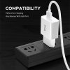 EDA002587801_B3.jpg IVON AD-35 2 in 1 18W QC3.0 USB Port Travel Charger + 1m USB to Micro USB Data Cable Set,, EU Plug, US Plug