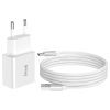 IVON AD-35 2 in 1 18W QC3.0 USB Port Travel Charger + 1m USB to USB-C / Type-C Data Cable Set,, EU Plug, US Plug