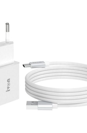 IVON AD-35 2 in 1 18W QC3.0 USB Port Travel Charger + 1m USB to USB-C / Type-C Data Cable Set,, EU Plug, US Plug