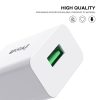 IVON AD-35 2 in 1 18W QC3.0 USB Port Travel Charger + 1m USB to USB-C / Type-C Data Cable Set,, EU Plug, US Plug