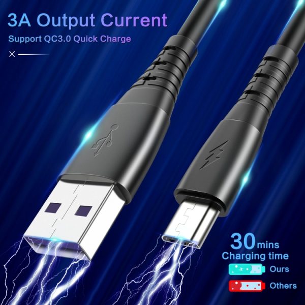 EDA002997101A_4.jpg 3A Micro USB Spring Charging Data Cable, Micro