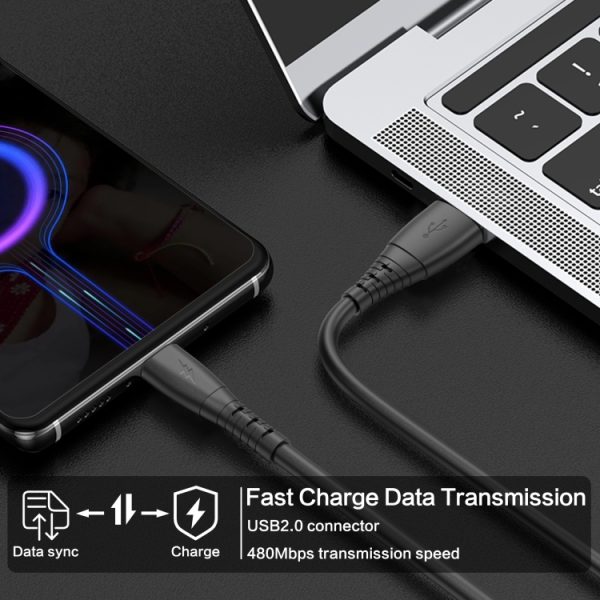EDA002997101A_6.jpg 3A Micro USB Spring Charging Data Cable, Micro