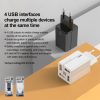 EDA003463401_B3.jpg REMAX RP-U43 3.4A 4 USB Port Fast Charger, EU Plug, UK Plug