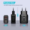 EDA003494201A_2.jpg 25W PD Type-C + QC3.0 USB Ports Travel Charger, US Plug, EU Plug