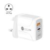 EDA003494401A-1.jpg 25W PD Type-C + QC3.0 USB Ports Travel Charger, UK Plug