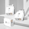 EDA003494401A_1.jpg 25W PD Type-C + QC3.0 USB Ports Travel Charger, UK Plug
