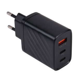 AR-892 3 in 1 QC3.0 PD20W USB + USB-C / Type-C Wall Travel Charger, EU Plug, UK Plug