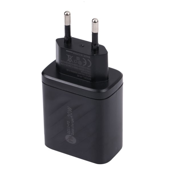 EDA003505201A_2.jpg AR-892 3 in 1 QC3.0 PD20W USB + USB-C / Type-C Wall Travel Charger, EU Plug, UK Plug
