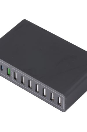 10 in 1 65W QC3.0 USB Smart Fast Charger, US Plug, UK Plug, AU Plug