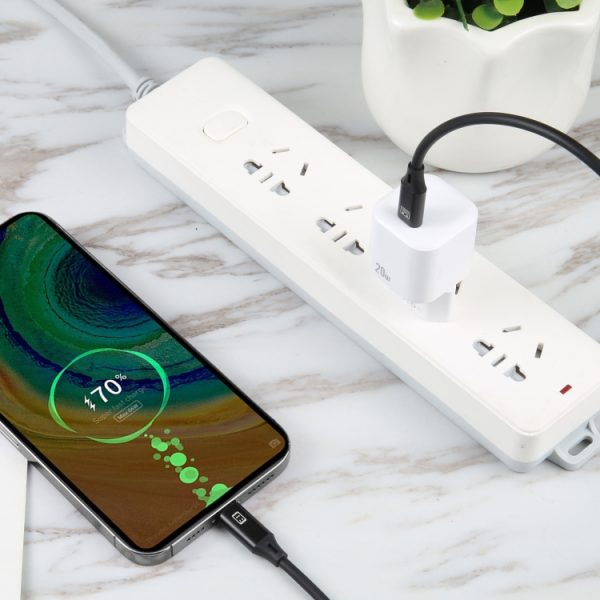 EDA004272201A_4.jpg 20W PD USB-C/Type-C Interface Fast Charging Charger, Specification: EU Plug, EU Plug