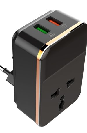 LDNIO SC1205 Universal Conversion Socket + QC3.0 USB + USB Interfaces Multifunction Travel Charger Mobile Phone Charger, EU Plug