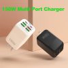 EDA0066432_B1.jpg 150W 4 x USB + 2 x USB-C / Type-C Multi-port Fast Charger, EU Plug, US Plug, UK Plug, AU Plug