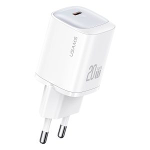 USAMS CC248 20W USB-C / Type-C GaN Fast Charger, EU Plug, CC248