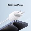 USAMS CC248 20W USB-C / Type-C GaN Fast Charger, EU Plug, CC248