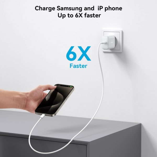 EDA006934901A_3.jpg JOYROOM JR-TCF24 30W USB-C / Type-C Fast Charger with Cable Set, EU Plug