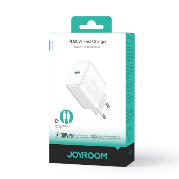 EDA006934901A_6.jpg JOYROOM JR-TCF24 30W USB-C / Type-C Fast Charger with Cable Set, EU Plug