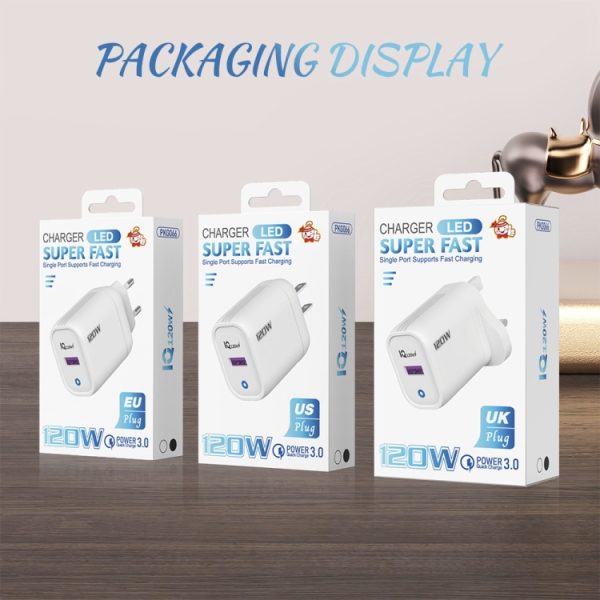 EDA0071129_B4.jpg 120W USB Fast Charger, US Plug, EU Plug, UK Plug