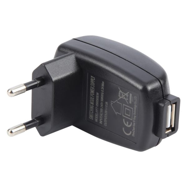 EDA007340901A-1.jpg HYT-0500500EW 5V 1A USB Port Power Adapter, 5V 1A, EU Plug