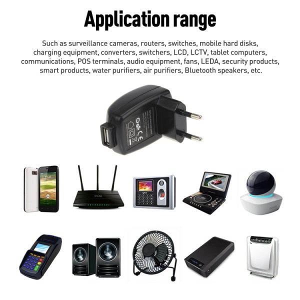 EDA007340901A_4.jpg HYT-0500500EW 5V 1A USB Port Power Adapter, 5V 1A, EU Plug