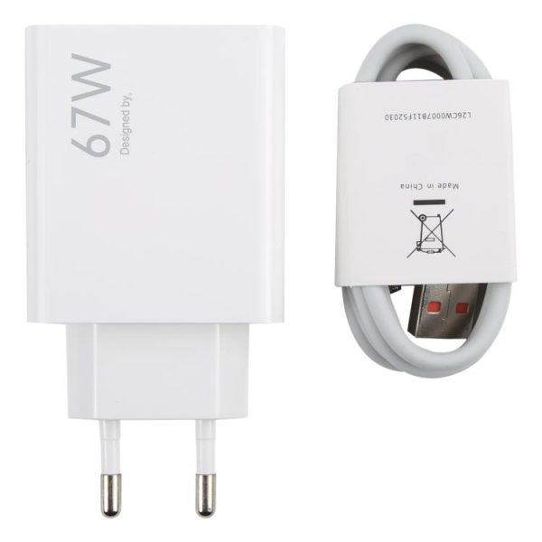 EDA007580001A_4.jpg 67W USB Fast Charger with 1m USB to Type-C Cable, 67W Type-C Cable