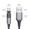 EDA00789001A_2.jpg 2.4A USB to Micro USB 180 Degree Rotating Elbow Charging Cable, 1.2m Micro USB, 2m Micro USB