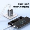 EDA007899401A_3.jpg USAMS CC306 T66 45W Dual USB-C / Type-C GaN Fast Charger, US Plug, CC306