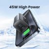 EDA007899401A_5.jpg USAMS CC306 T66 45W Dual USB-C / Type-C GaN Fast Charger, US Plug, CC306