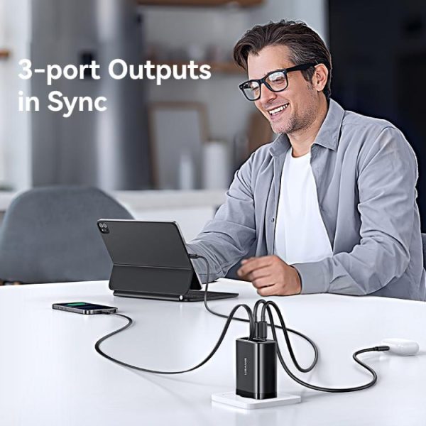 EDA0079447_B5-1.jpg USAMS CC296 30W Fast Charger With Retractable USB-C / Type-C Cable, EU Plug